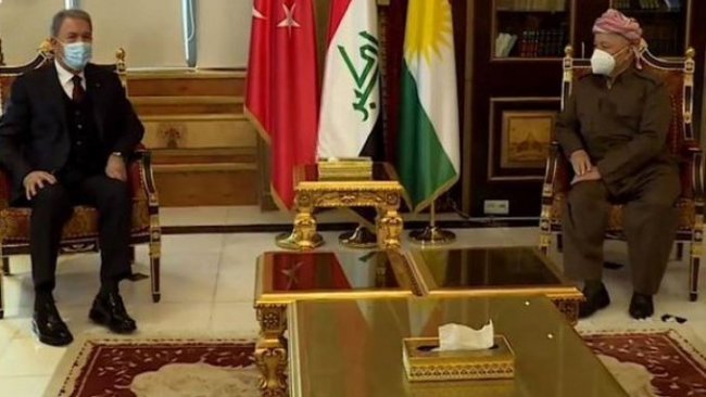 Başkan Barzani, Hulusi Akar’la görüştü