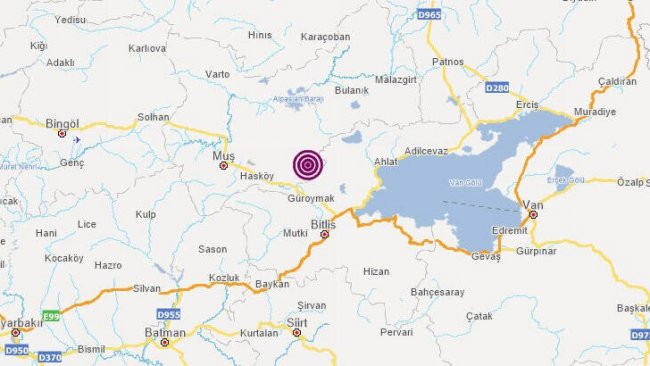 Muş'ta deprem!