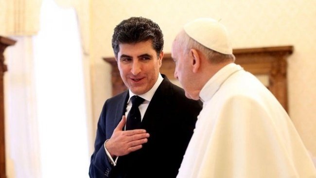 Papa Francis’ten Neçirvan Barzani’ye mesaj