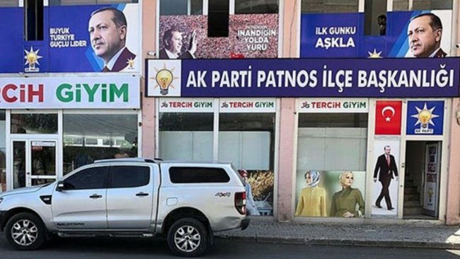 AK Parti Patnos ilçe başkanlığına saldırı girişimi