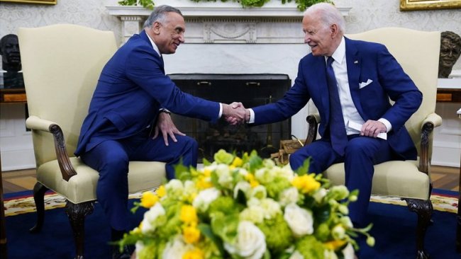 Biden ve Kazımi, ABD'nin Irak'taki savaş misyonunu sona erdiren anlaşmayı imzaladı