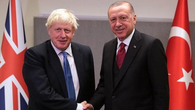 Türkiye Cumhurbaşkanı Erdoğan ile İngiltere Başbakanı Johnson görüştü