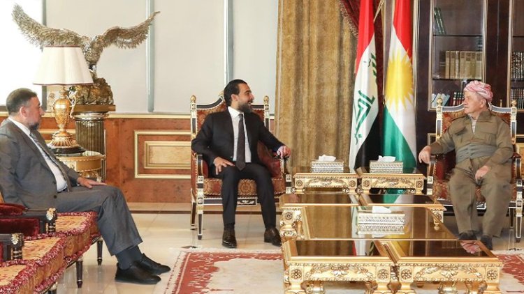 Başkan Barzani ile Egemenlik Koalisyonu heyeti arasında görüşme