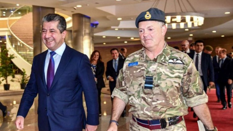 Başbakan Barzani, İngiliz askeri heyetiyle görüştü 