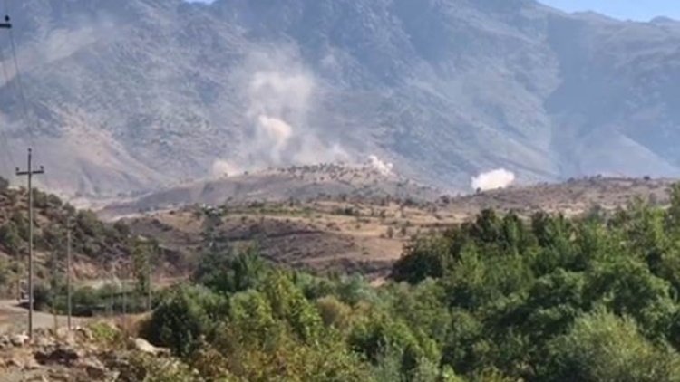 TSK'dan Kürdistan Bölgesi sınırlarına bombardıman