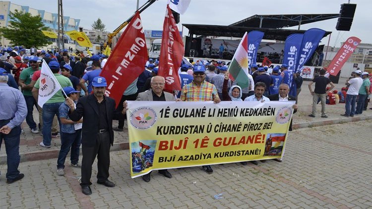 PAK: 1 Mayıs Kürdistan ve Dünya İşçi ve Emekçilerine  Kutlu Olsun!