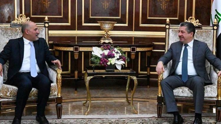 Başbakan Barzani, Suriye Gelecek Hareketi Lideri el-Cerba’yı kabul etti