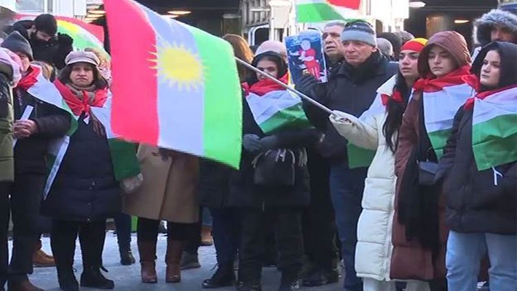 Avrupa’daki Kürtler İran’ın Erbil’e saldırısını protesto ediyor